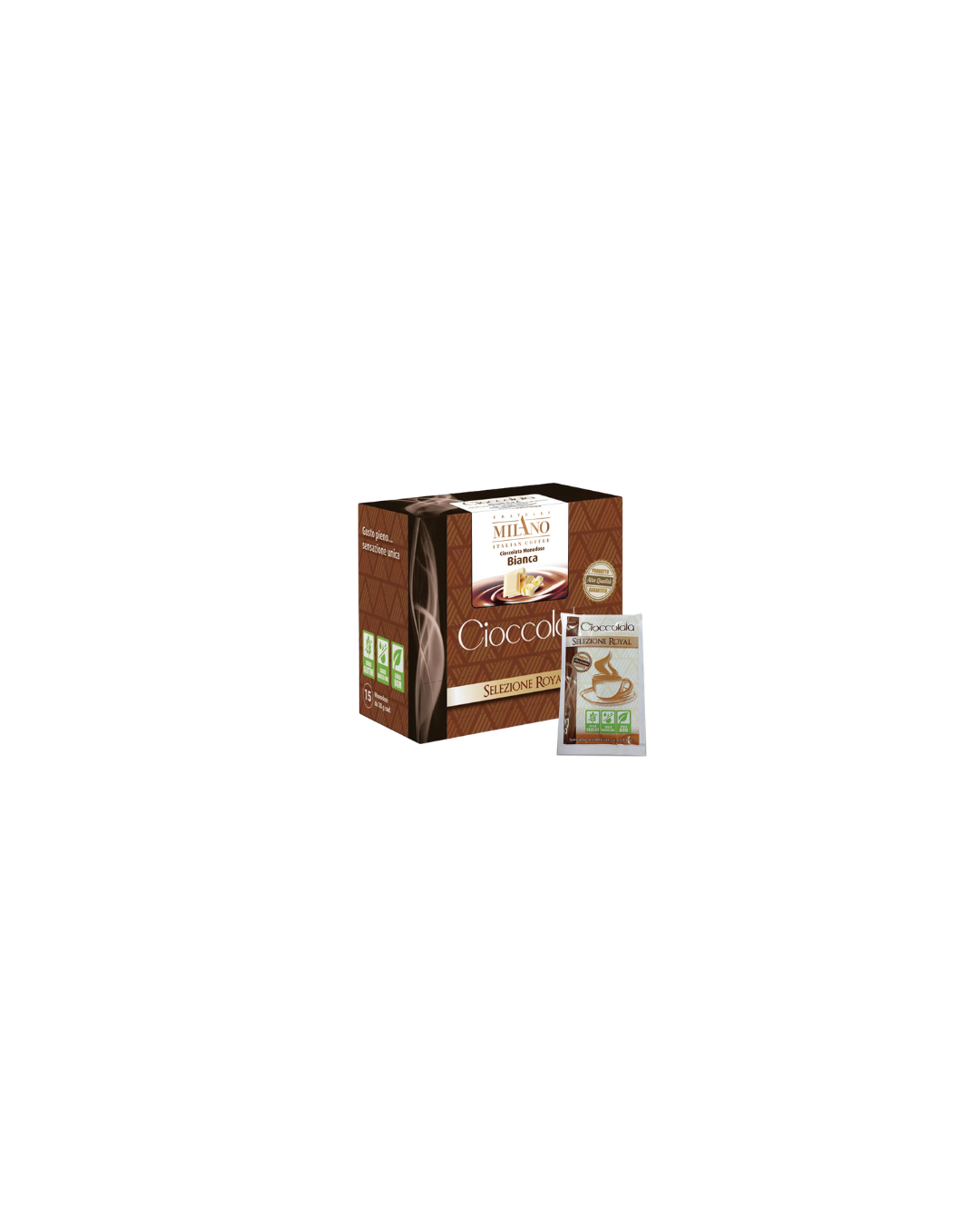 Cioccolata Royal bianca 15 bustine