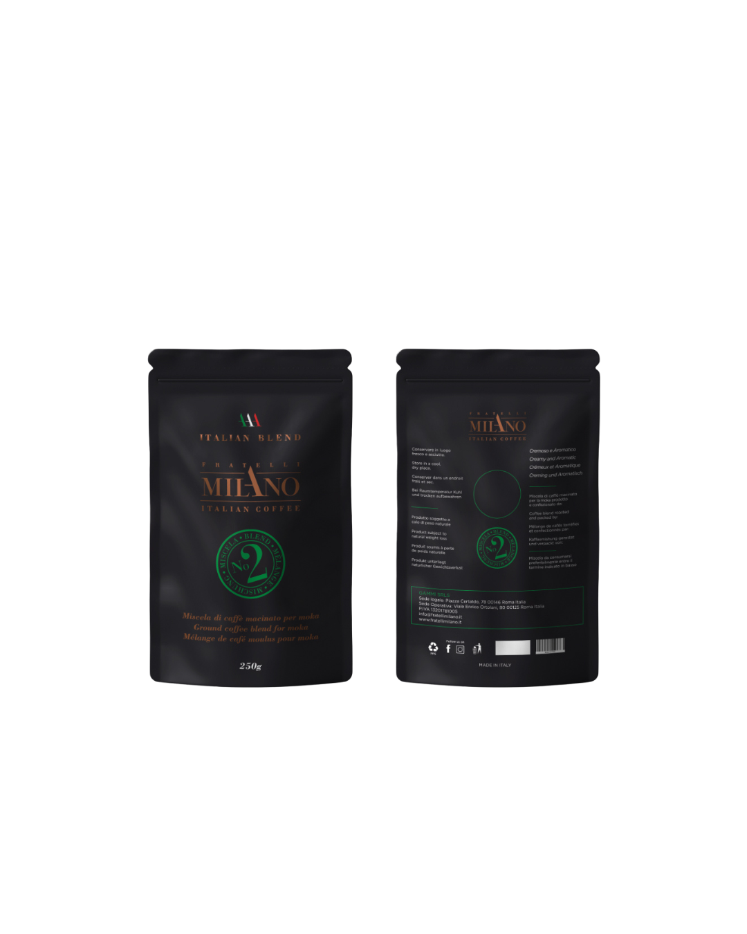Sacchetto Caffè Macinato Blend 2